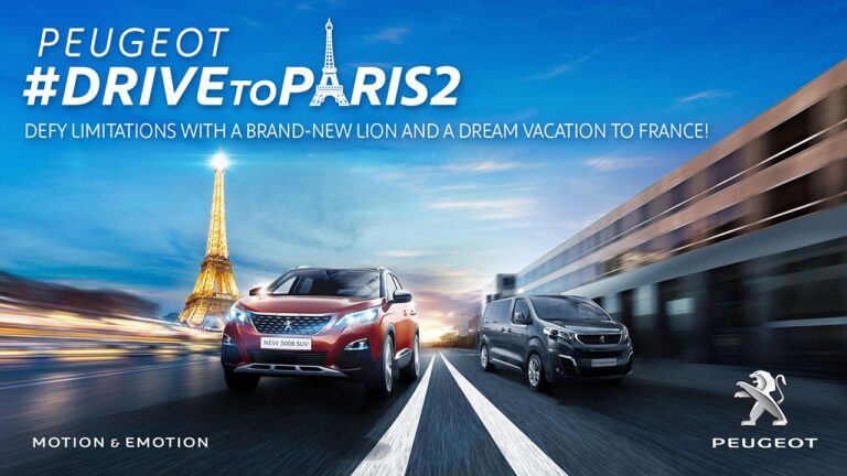 2018 peugeot drive to paris 2 key visual