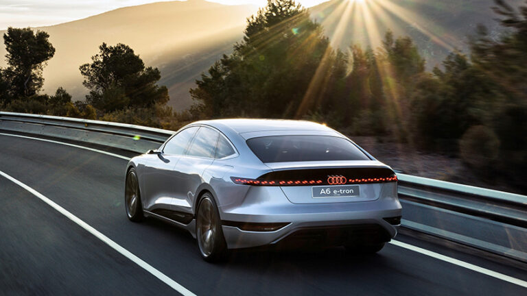 Audi Continues ‘E-Volution’ with Reveal of All-Electric A6 E-Tron Concept 2021 Audi A6 Etron rear
