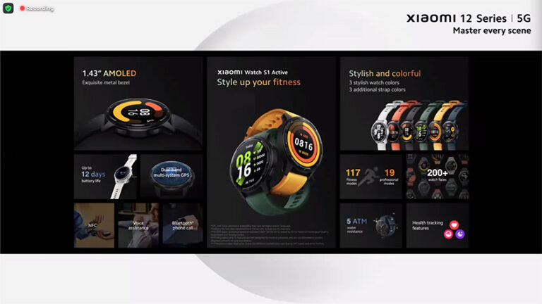 Xiaomi Watch S1 Series and Xiaomi Buds 3 Series Now Available Xiaomi watch S1 active