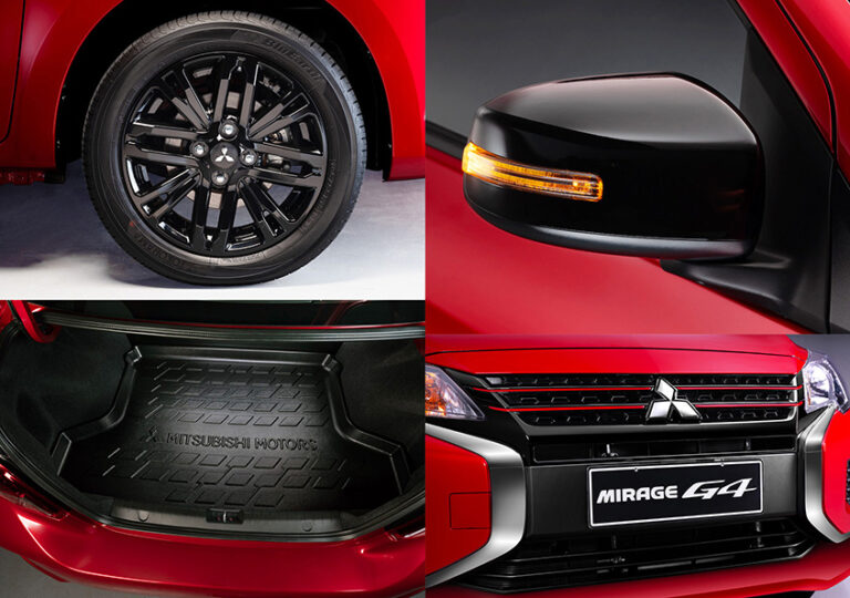 Mitsubishi Mirage G4 Black Red Metallic