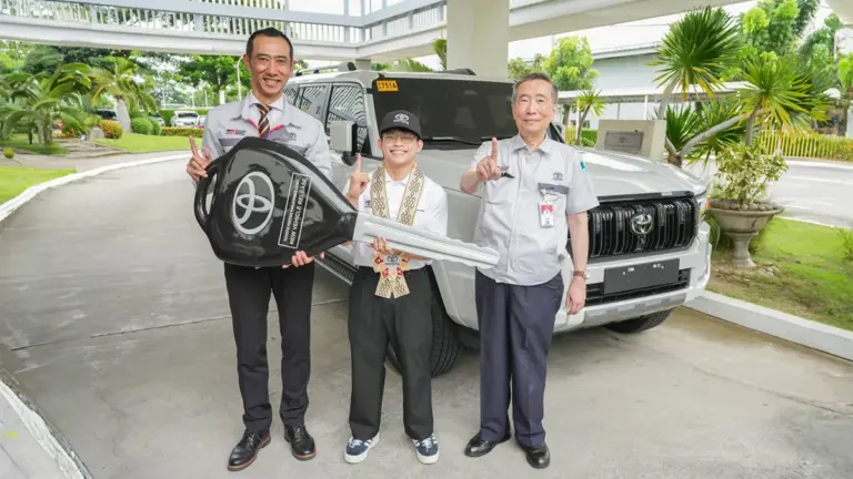 Carlos Yulo Has Received his Toyota Toyota Land Cruiser Prado