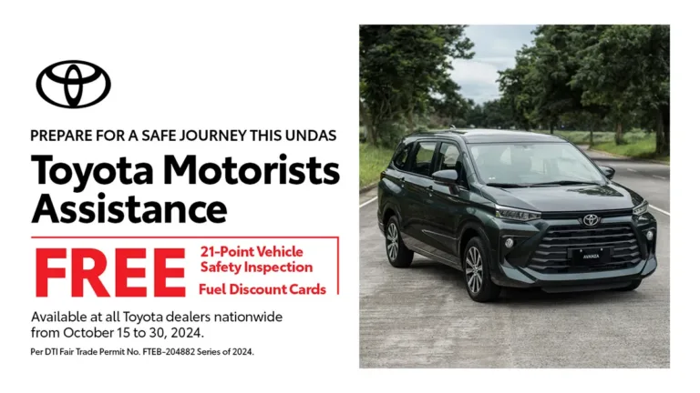 Toyota Offers Free Vehicle Safety Inspection for Undas