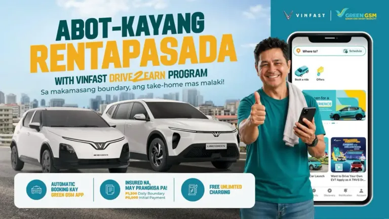 VinFast, Green GSM Launch RENTAPASADA Drive-to-Earn EV Rental Program